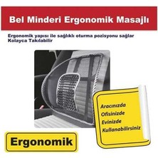Solveks Bel Destegi Masajlı Sırtlık Tahtalı Siyah