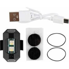 Solveks Mini Çakarlı Rgb USB Li  Sarjzlı Ucak LED