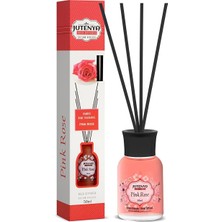 MerciTech Pembe Gül Kokulu Bambu Çubuk Oda Kokusu, Ofis, Banyo, Mutfak 50 ml