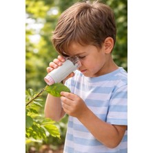 Özgürce Taşınabilir Çocuk Mikroskobu 80X-200X Zoom, LED Işıklı Eğitici Bilim Oyuncağı