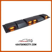 Teknocity Nissan Navara 2015 Sonrası Ledli Moonvisör Tavan Kebi Turuncu Şerit LED Off-Road Aksesuarı