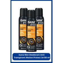 Isana Men Deodorant Anti-Transpirant Motion Protect 3X150 ml