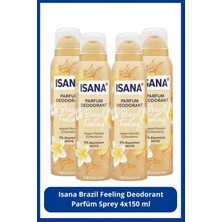 Isana Brazil Feeling Deodorant Parfüm Sprey 4X150 ml