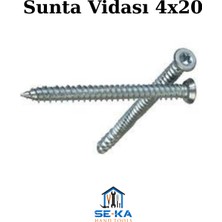 Seka Hand Tools Sunta Vidası 4X20 Çinko 1 Paket 400 Adet