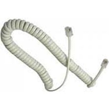  spiral telefon kordonu karel telefon uyumlu 30cm gri
