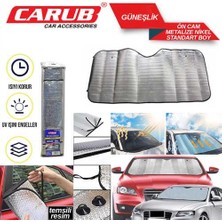 Solveks Oto Cam Ön Güneslik Nikel Balonlu 70*150 cm Büyük