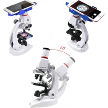 Özgürce Taşınabilir LED Işıklı Mikroskop 1200X Eğitim Seti, Kolay Kullanım