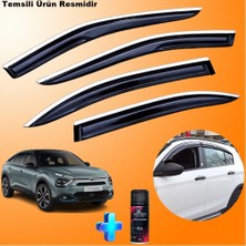 Caraks Citroen C4X Mügen Cam Rüzgarlığı Abs Nikelajlı Cam Rüzgarlığı 2023 Sonrası 4 Lü + Ebrayn 150 ml Koku