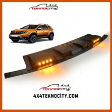 Teknocity Dacia Duster 2010-2018 Ledli Moonvisör Tavan Kebi – Turuncu LED Off-Road Aksesuarı