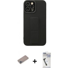 Marsilyan™- iPhone 12 Pro Max Kılıf Çekirdek Yansıma - Şeffaf Uv Polymer Nano Ekran Koruyucu + Sierra Blue Shine Kamera Lens Koruma Cam