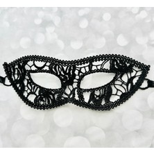 Rivera Tech Rvrtt Siyah Kedi Model Dantel Parti Maskesi 12 No