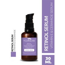 Retinol Serum 30 ml – Kırışıklık Karşıtı, Cilt Yenileyici, Sıkılaştırıcı & Leke Karşıtı Bakım Serumu (Seramid & Vitamin E)