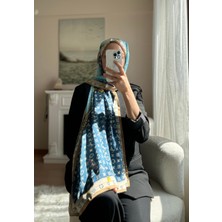 Buscarfs Mavi Lacivert Ipek Şal