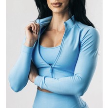 Alphalete Fermuarlı Crop Ceket