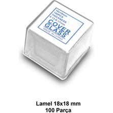Özgürce Mikroskop Lamel 18X18 Mm, 100 Adet, Yüksek Kalite ve Dayanıklılık