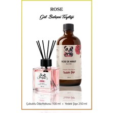 Rosie Rosıe Gül Tazeliği Koku Seti, Yedek Şişe 250 ml + Çubuklu Oda Kokusu 100 ml
