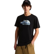 The North Face Mountain Line Regular Erkek Siyah Outdoor T-Shirt NF0A8GUXJK31