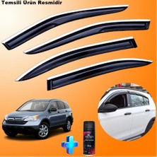 Caraks Honda Crv Mügen Cam Rüzgarlığı Abs Nikelajlı Cam Rüzgarlığı 2007-2012 4 Lü + Ebrayn 150 ml Koku