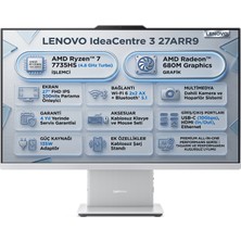 Lenovo Ideacentre 3 27ARR9 Amd Ryzen 7 7735HS 32GB 1tb SSD 27" Fhd Freedos All In One Pc F0HQ00ADTR 004