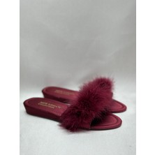 mee looa'n collection Tüylü Gelin Çeyiz Terliği