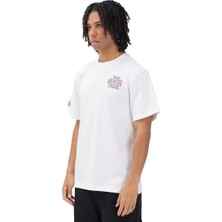 The North Face Drip Logo Relaxed Graphic Erkek Beyaz Outdoor T-Shirt NF0A8GABFN41