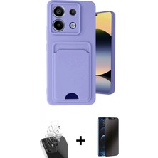Marsilyan™- Redmi Note 13 Pro 5g Kılıf Vadi Çizgi Prime - Siyah 3D Antistatik Hayalet Cam Ekran Koruyucu + Şeffaf Kamera Lens Koruma Cam