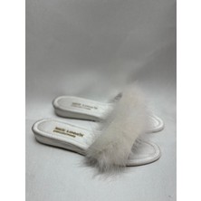 mee looa'n collection Tüylü Gelin Çeyiz Terliği