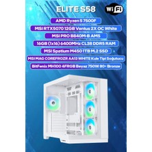 Game Garaj Elite S58 Amd R5 7500F 16GB Ram 1tb SSD RTX5070 Freedos Oyuncu Oem Paket