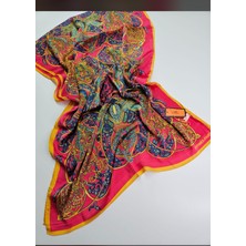 Buscarfs Fuşya Pembe Ipek Şal
