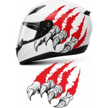 Sticker Usta Pençe Vahşi Pençe Monster Pençe Oto Araba Motosiklet Kask Sticker 00178