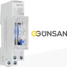 Günsan Elektrik Günsan Mekanik Zaman Saati 100 Saat Rezervli, 24 Saatlik Otomat Tipi (220–240V Ac / 230V~)