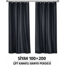 Onno Siyah Pvc Banyo Perdesi