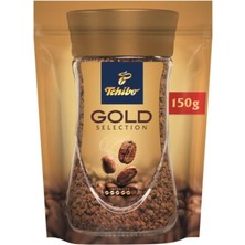 Tchibo Gold Selection Çözünebilir Kahve 150 gr Ekonomik Paket Yoğun Aroma ile Taze Lezzet