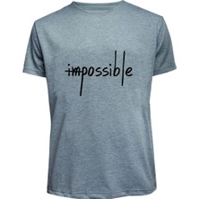 Impossible Baskılı Penye Süprem Tshirt