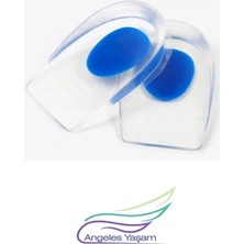 Angeles Yaşam Silikon Topukluk Şeffaf Mavi Erkek