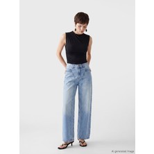 Soulife Barrel Fit Kadın Jean Pantolon