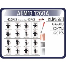 Universal Klıps Set Aparatlı (620 Adet)