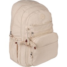 Relaxion Krem Su Geçirmez Krinkıl Kumaş Sırt Çantası 1630