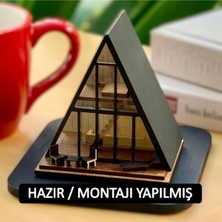 Özgürce Mini Ahşap Bungalov Modeli, Dekoratif ve Koleksiyonluk Maket Ev