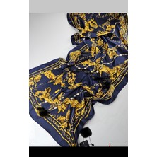 Buscarfs Lacivert Ipek Şal