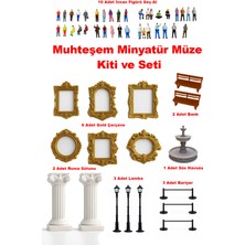 Özgürce 10 Insan Figürlü Minyatür Seti, Müze ve Teraryum Için, 1/50 Ölçekli