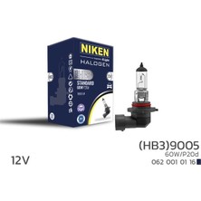 Universal Nıken 12V  9005 (Hb3) 60W Halojen Ampul P20D