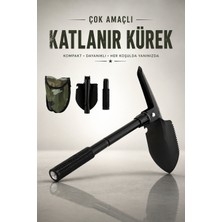 Erdmsp Profesyonel Katlanır Kürek Kampın Vazgeçilmezi  5’i 1 Arada Kürek Yanında Taşı, Her Yerde Kullan