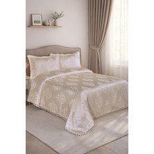 Bir Home Loretta Jakarlı Fransız Güpürlü Modern Çift Kişilik Yatak Örtüsü Takımı 240X250CM