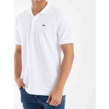 Lacoste  Polo Büyük Beden Beyaz