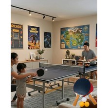 Akinco 2 Raket 3 Top Masa Tenisi Seti Başlangıç ve Eğlence Için Ideal