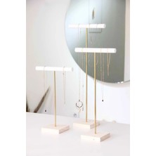 Özgürce 3'lü Ahşap Takı Organizeri, Kolye ve Bileklik Düzenleyici