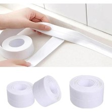 3b Trend 4 Adet (12,8 Metre) Su Sızdırmaz Bant Mutfak Lavabo Banyo Pencere Duvar Bandı Beyaz