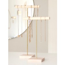 Özgürce Ahşap Takı Organizeri, Dekoratif Kolye ve Bileklik Düzenleyici