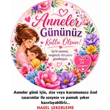 Hasel Şekerleme Anneler Gününe Özel Baskılı Spiral Sosyete Şekeri Anneler Günü 23 Nisan Hediyelik, Sınıf, Parti Dogum Günü